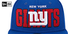 Giants 2023 NFL DRAFT Royal Fitted Hat by New Era - 3rd View