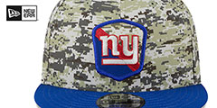 Giants 2023 SALUTE-TO-SERVICE SNAPBACK Camo-Royal Hat by New Era - 3rd View