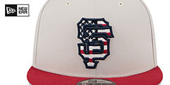 Giants 2024 JULY 4TH STARS N STRIPES SNAPBACK Hat by New Era - 3rd View