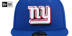 Giants 2024 NFL DRAFT Royal Fitted Hat by New Era - 3rd View