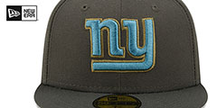 Giants COLOR PACK MULTI Charcoal Fitted Hat by New Era - 3rd View