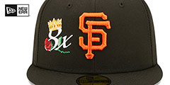 Giants CROWN CHAMPS Black Fitted Hat by New Era - 3rd View