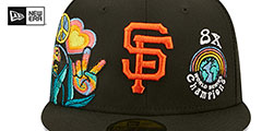 Giants GROOVY Black Fitted Hat by New Era - 3rd View