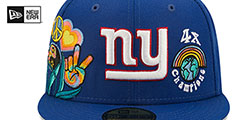 Giants GROOVY Royal Fitted Hat by New Era - 3rd View