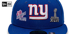 Giants HISTORIC CHAMPIONS Royal Fitted Hat by New Era - 3rd View