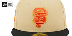 Giants ILLUSION SIDE-PATCH Gold-Black Fitted Hat by New Era - 3rd View