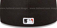 Giants MLB DIAMOND ERA 59FIFTY Black-Orange BP Hat by New Era - 3rd View