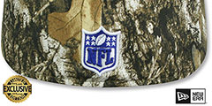 Giants NFL TEAM-BASIC Realtree Camo Fitted Hat by New Era - 3rd View