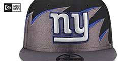 Giants NFL TIDAL WAVE SNAPBACK Black-Charcoal Hat by New Era - 3rd View