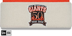 Giants RETRO-CUFF Knit Beanie by New Era - 3rd View