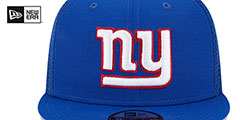 Giants TEAM-BASIC TRUCKER SNAPBACK Royal Hat by New Era - 3rd View