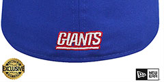 Giants THROWBACK NFL LIGATURE Royal Fitted Hat by New Era - 3rd View