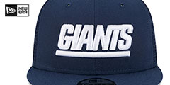 Giants THROWBACK TEAM-BASIC TRUCKER SNAPBACK Navy Hat by New Era - 3rd View