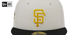 Giants TWO-TONE STONE Fitted Hat by New Era - 3rd View