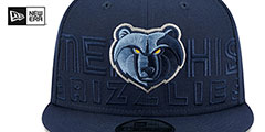 Grizzlies 2023 NBA DRAFT SNAPBACK Navy Hat by New Era - 3rd View