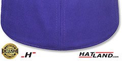 Hatland HYBRID E5-BLANK Solid Purple Fitted Hat - 3rd View