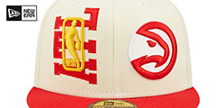 Hawks 2022 NBA DOUBLE WHAMMY DRAFT Fitted Hat by New Era - 3rd View