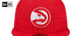 Hawks 2023 NBA DRAFT Red Fitted Hat by New Era - 3rd View