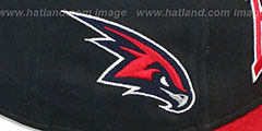 Hawks CHALK-UP HERO SNAPBACK Navy-Red Hat by New Era - 3rd View