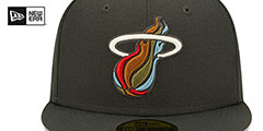 Heat COLOR PACK MULTI Charcoal Fitted Hat by New Era - 3rd View