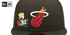 Heat CROWN CHAMPS Black Fitted Hat by New Era - 3rd View