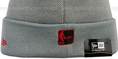 Heat HWC-BIGGIE Grey Knit Beanie Hat by New Era - 3rd View