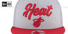 Heat ROPE STITCH DRAFT SNAPBACK Grey-Red Hat by New Era - 3rd View