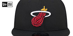 Heat TEAM-BASIC TRUCKER SNAPBACK Black Hat by New Era - 3rd View