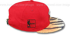 Heat TIGER ANIMALISTIC-FUR VIZA STRAPBACK Hat by New Era - 3rd View