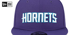 Hornets STATEMENT SNAPBACK Purple Hat by New Era - 3rd View