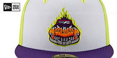 Hot Rods COPA White-Lemon-Purple Fitted Hat by New Era - 3rd View