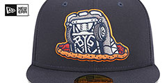 Hot Rods THEME NIGHT Navy Fitted Hat by New Era - 3rd View