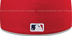 Indians MLB DIAMOND ERA 59FIFTY Red-Navy BP Hat by New Era - 3rd View