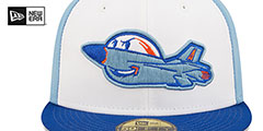 IronBirds MILB ONFIELD HOME White-Sky-Royal Fitted Hat by New Era - 3rd View