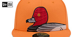 IronBirds THEME NIGHT Orange Fitted Hat by New Era - 3rd View