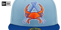 IronBirds THEME NIGHT Sky-Royal Fitted Hat by New Era - 3rd View