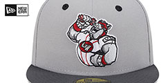 IronPigs MILB MARVEL DEFENDERS SIDE-PATCH Grey-Grey Fitted Hat by New Era - 3rd View