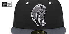 IronPigs THEME NIGHT Black-Grey Fitted Hat by New Era - 3rd View