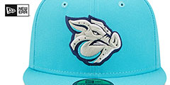 IronPigs THEME NIGHT Blue Fitted Hat by New Era - 3rd View