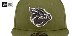 IronPigs THEME NIGHT Olive Fitted Hat by New Era - 3rd View