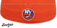 Islanders SHOOTOUT Orange Fitted Hat by Zephyr - 3rd View