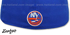 Islanders SHOOTOUT Royal Fitted Hat by Zephyr - 3rd View