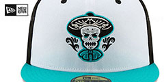 Isotopes COPA White-Black-Aqua Fitted Hat by New Era - 3rd View