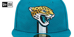 Jaguars 2024 NFL SIDELINE Teal Fitted Hat by New Era - 3rd View