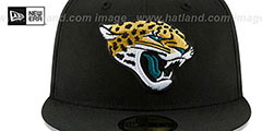 Jaguars NFL TEAM-BASIC Black Fitted Hat by New Era - 3rd View