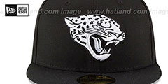 Jaguars NFL TEAM-BASIC Black-White Fitted Hat by New Era - 3rd View