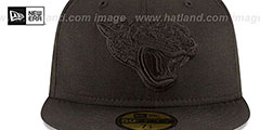 Jaguars NFL TEAM-BASIC BLACKOUT Fitted Hat by New Era - 3rd View