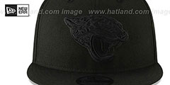 Jaguars TEAM-BASIC BLACKOUT SNAPBACK Hat by New Era - 3rd View