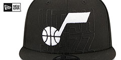 Jazz 2023 NBA DRAFT SNAPBACK Black Hat by New Era - 3rd View