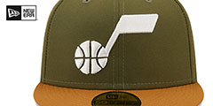 Jazz 2T COLOR PACK Olive-Tan Fitted Hat by New Era - 3rd View